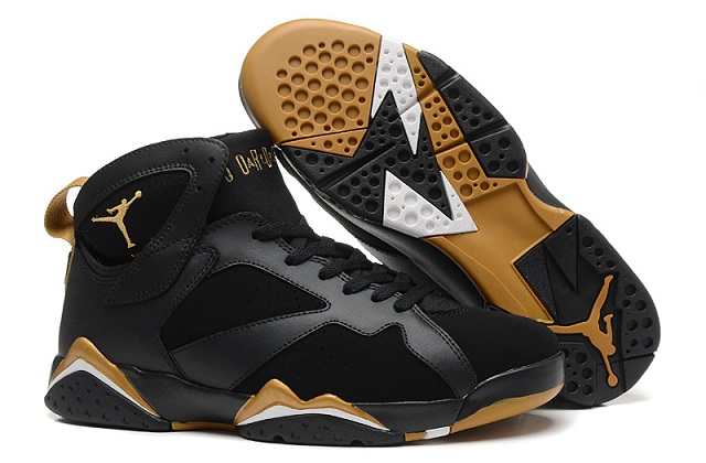 Air Jordan 7 Retro Black Gold - Click Image to Close